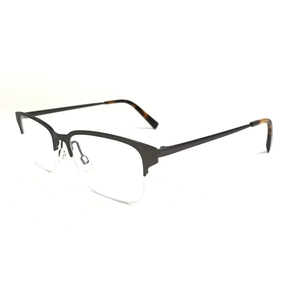 Warby Parker Eyeglasses Frames JAMES M 2306 Brown Rectangular Half Rim 51-17-135